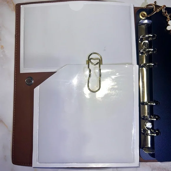 COACH Notebook A6 Binder Adapter Insert & Pockets ONLY I NOTEBOOK* Not Included - Picture 4 of 4